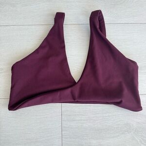 Sydney Adams Sports Bra Burgundy Color Super Soft Size Small - No Removable Cups